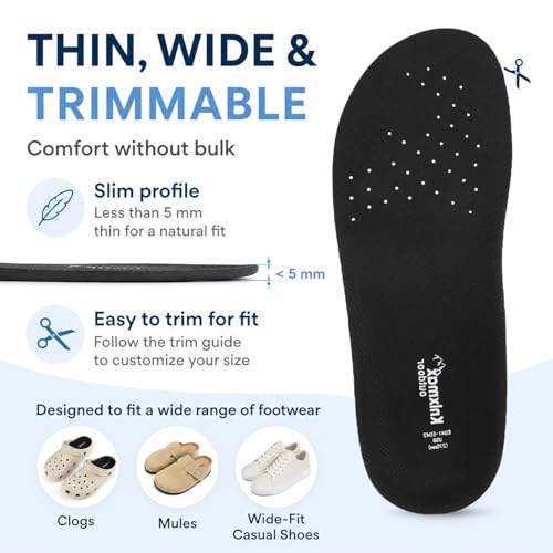Plantillas para Crocs con soporte de arco, par único negro EU 37-38 miniatura 5