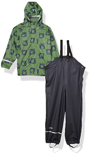 CareTec Baby und Kinder Regenjacke und Regenhose im Set, Elm Green (906),...