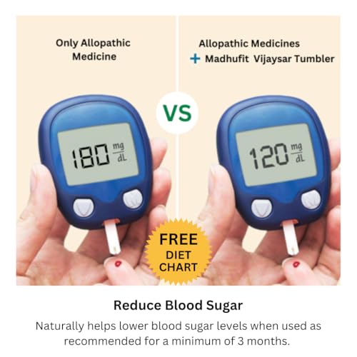 MADHUFIT Lab certified Vijaysar wood Glass for Diabetes | Ayurvedic Glass/Tumbler | Sugar Vijaysar Wood Glass | Vijaysar Ki Lakdi Ka Glass | Vijaysar Herbal Tumbler | Bija Glass 90ml