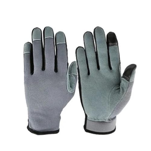 Guantes de trabajo antideslizantes: máxima resistencia al desgaste en gris, talla M