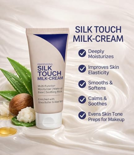 Image of Silk Touch Silk-Finish 3-in-1 Hydrating Primer - Pore Blurring Makeup Base for All Skin Types - Lightweight Daily Moisturizer for Glowing Skin - 60g (Pack of 1)