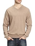  Tommy Hilfiger CTN CASHMERE V-NK 850335312 Herren Pullover, Gr. 50 (M), Beige (BATIQUE KHAKI HTR )
