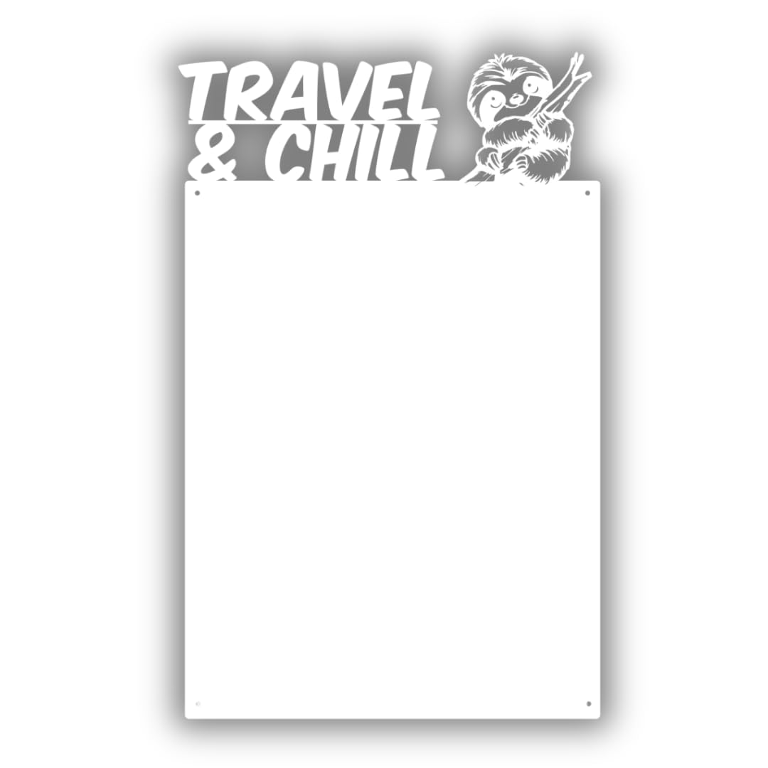 Pizarra Magnética - Tablero Magnético con Diseño de Animal - Ideal Para Imanes y Notas - Pizarra Magnética Para Escribir - Incl. Kit de Montaje - Blanco - 50x80 cm