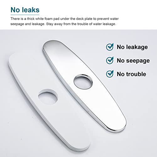 Acier inoxydable de qualité pour cette plaque de robinet de cuisine VFAUOSIT chrome - 5