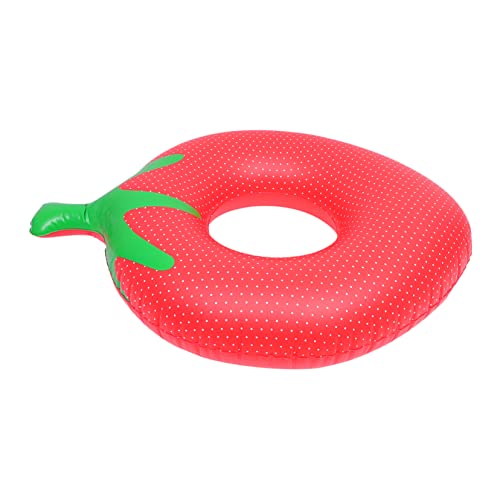 CORHAD Summer Beach Pool Toys Boys and Girls Strawberry Floating Ring Plastic Swim Ring Design