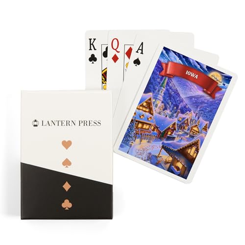 Lantern Press Naipes Póker Iowa Invierno 52 Cartas