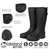 Lakeland Active Men's Helton Neoprene Lined Adjustable Wellington Boots - Black - 10 UK #1
