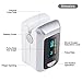 HealthTree Pulse Oximeter Fingertip, Blood Oxygen Saturation Monitor (SpO2) and Pulse Rate, Perfusion Index with Alarm, Free APP for Smart Tracking, Batteries and Lanyard Included