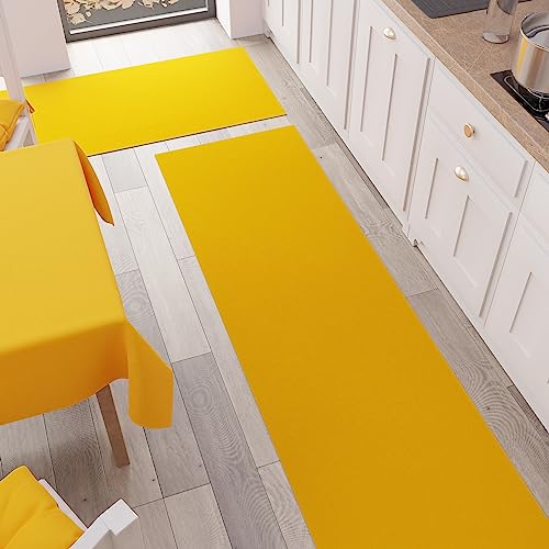 PETTI Artigiani Italiani, Kitchen Rug, Runner, Kitchen Rug, Washable, Non-Slip, Rug Runner, Kitchen Rug, Plain Colour - Image 2