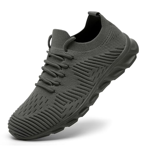 Image of Running Shoes for Men Non Slip Tennis Gym Sneakers Lightweight Breathable Mesh Athletic Shoe Comfortable Casual Workout Walking Shoe for Outdoor Travel Work and Daily Use