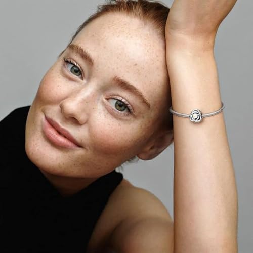 PANDORA True Red Eternity Circle Charm - Compatible Moments - Gift for Her - Made with Sterling Silver and Man-made Crystals - with Gift Box4