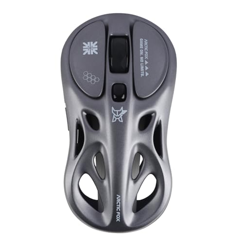 Image of Arctic Fox Alien-X Gaming Wireless Mouse, Tri-Mode (2.4G /Bluetooth /Wired), 4800 DPI, 1000Hz Ergonomic Hollow RGB Rechargeable Type-C for Mac /Laptop /iPad /Office (Cool Grey)