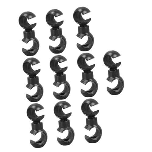 Happyyami 20Pcs Rotating S Hook Clips for Bike Cable Management Durable Bike Clips for Brake Cable and Derailleur Housing Lightweight Design for Easy Installation