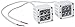 Rigid Industries 70211 M-Series D2 Wide LED Light, (Set of 2)