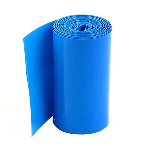 Tube thermorétractable 18650 PVC bleu 85mm gaine isolante pour rénovation batterie 5m