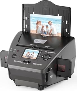 DigitPro Scanner Diapositives et Négatifs Photo, Convertit Les Films négatifs 35 mm / 135, Photos et Cartes de Visite en Images numériques de 22 MP, Scanner-Diapositives-Négatifs-Photo-Visionneuse