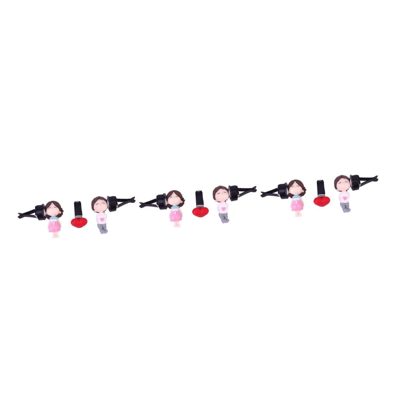 Mobestech 3sets Clip Profumo Auto Forma Di Decorazione Creativa Per Con Design Adorabile e Cuore Diffusore Facile Da Usare Per Auto Ufficio e Camera Da Letto Realizzato Resistente e Durevole