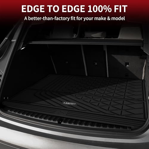 Image of LASFIT Cargo Mat for BMW iX 2022-2026 xDrive45 xDrive50 xDrive60 M60 M70 | All Weather TPE Custom Fit Cargo Trunk Mat Liner Accessories, Black