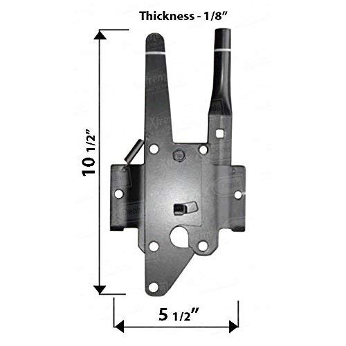 Nuvo Iron Dtpluh Deluxe Traditional Post Latch W/Ultimate Handle, Black #TOP2
