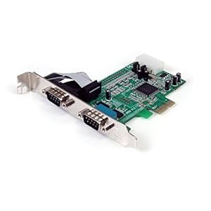 StarTech.com 2-port PCI Express RS232 Serial Adapter Card – PCIe RS232 Serial Host Controller Card – PCIe to Dual Serial DB9 Card – 16550 UART – Expansion Card – Windows & Linux (PEX2S553)