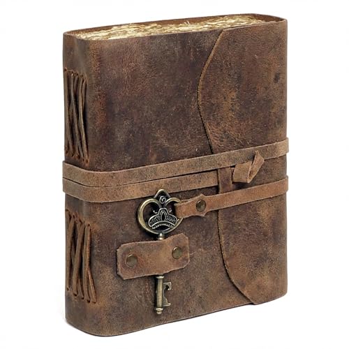 Product Image of the cuero Vintage Leather Journal - Antique Handmade Leather Bound journal with deckle edge paper for Men And Women Diary - Leather Sketchbook - Drawing Journal Notebook - Great Gift (5 by 7 inch)