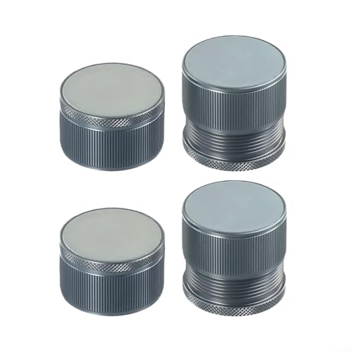 Juego de 24 elevadores de cama ajustables, aleación de aluminio resistente para elevadores de muebles, diseño antideslizante para mayor seguridad (4 unidades, gris)