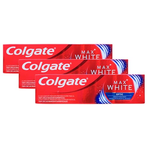 Dentifricio Sbiancante MAX WHITE OPTIC, Bianchezza Istantanea Clinicamente Testata. Elimina Fino Al 100% Delle Macchie Sulla Superficie Dei Denti 75ml (3)