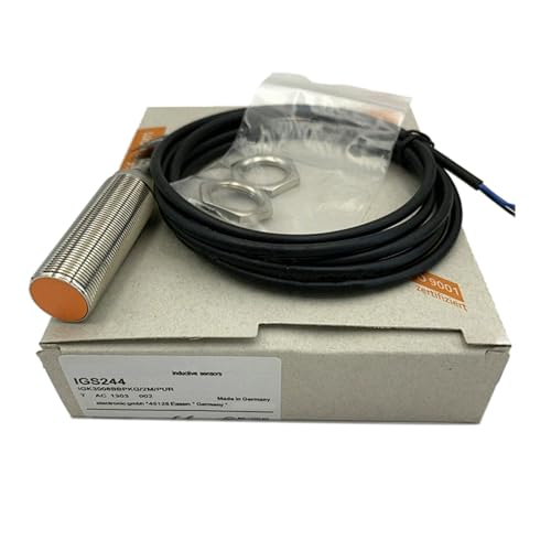 IGS244 Inductive Sensor, Sensing range 8 mm flush mountable; Operating voltage 10...30 DC V; 3-wire; PNP; 2 m PUR-Cable; 2 m; PUR; Increased sensing range; Suitable for industrial, mobile, cooling and