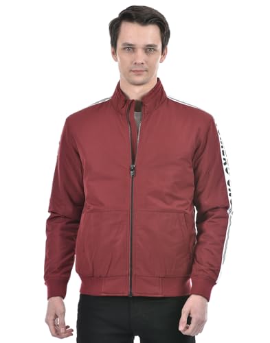 Numero Uno Men's Crimson Modern Retro Track Jacket