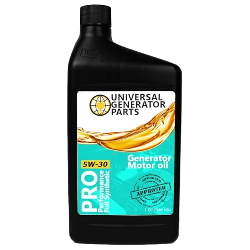 Universal Generator Oil 5W-30 Full Synthetic, 12-18kW, Quart