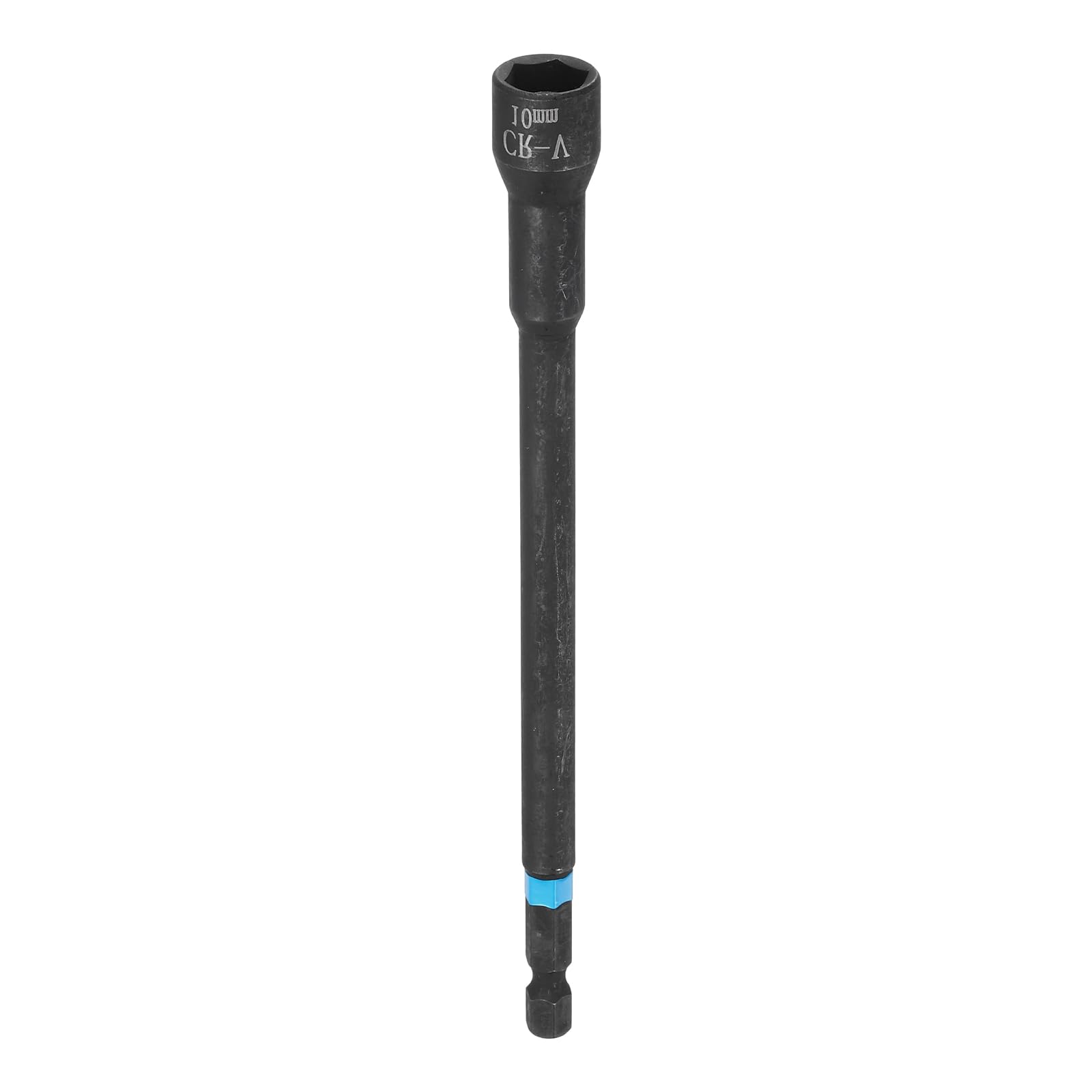sourcing map Nut Driver Drill Bit 10mm Metric Socket 1/4" Hex Shank 6" (150mm) Magnetic 6-Point Sockets Quick Change Cr-V Steel Bolt Setters for Power Drill Drivers