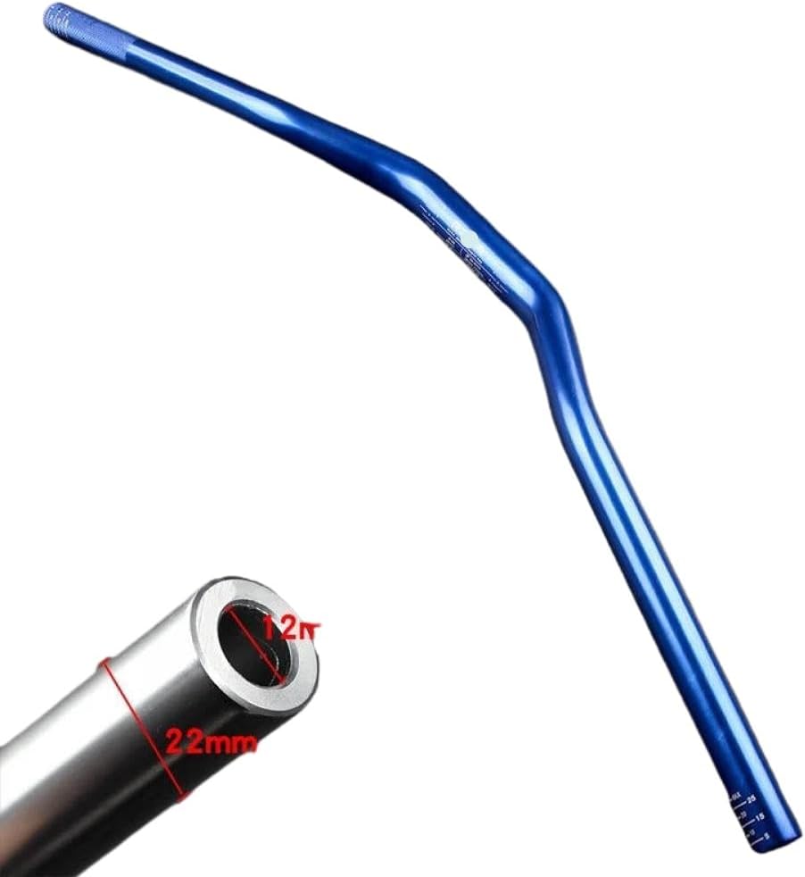 Universal Handlebar Calf Electric Vehicle Replacement Faucet Seat For 28 Diameter Matte Forged Aluminum Handlebar Compatible With UQI/N1S(Blue)