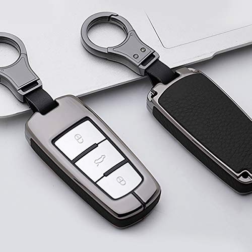 Funda para llave de piel con llavero ontto para mando Volkswagen CC