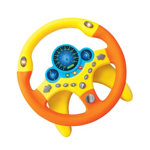 Volant de simulation interactif Mipcase jouet éducatif multicolore musical pour enfant dès 3 ans