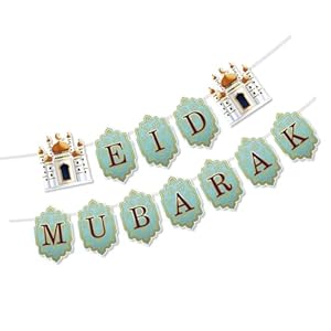 SLXLYH Eid Mubarak Girlande