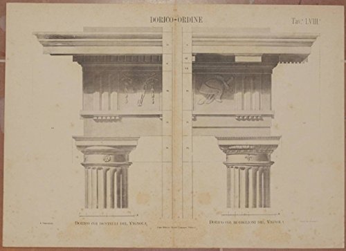 Dorico ordine dorico coi dentelli del vignola