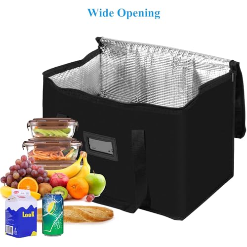 Beautyshow 40L Kühltasche Groß Einkaufstasche Thermotasche Dauerhaft Isoliertasche Picknicktasche Faltbar Gefriertasche Tiefkühltasche für Strand/Picknick/Camping/BBQ/Outdoor/Reisen/Einkauf 3