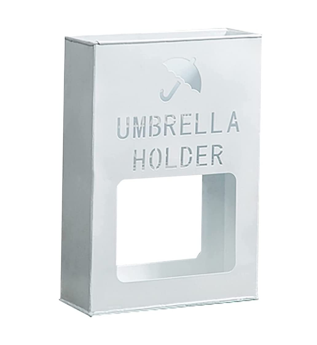 Porte-parapluie rectangle en métal moderne pour couloir et cannes