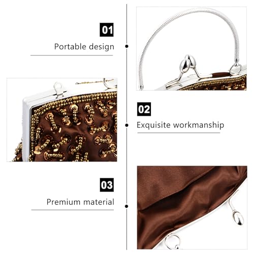 Sac main rétro chic femme YARNOW pochette soirée artisanale mariage et cérémonie
