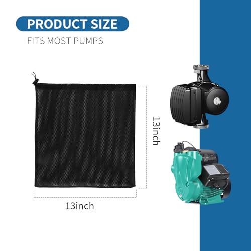 2 Pack Bolsa Negra para Bomba 13"x13" Nylon miniatura 2