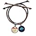 Bestchong La Pintura China marioneta Pulsera Cuerda Mano Cadena Cuero Tierra Pulsera