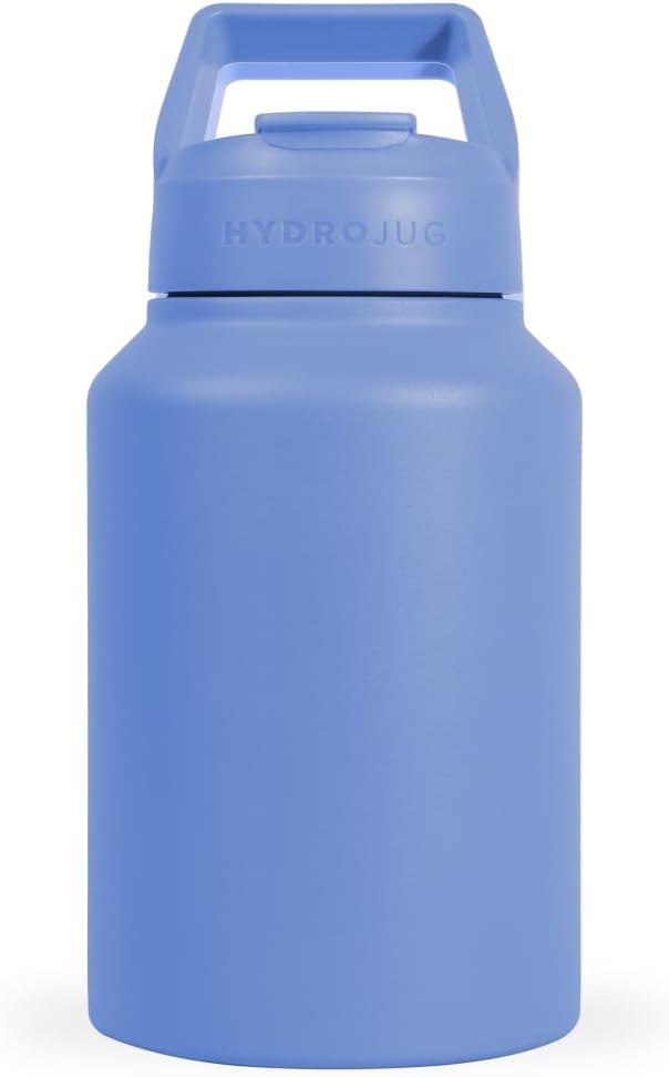 HydroJug Sport Jug 64oz Insulated Half Gallon Water Bottle, Light Blue