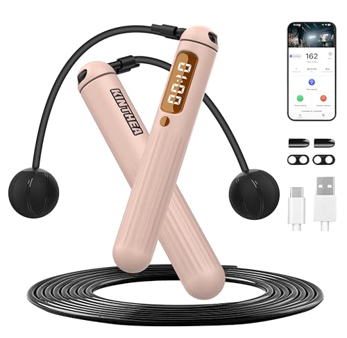 Cuerda de saltar inteligente 2 en 1 con contador de saltos y longitud ajustable para toda la familia