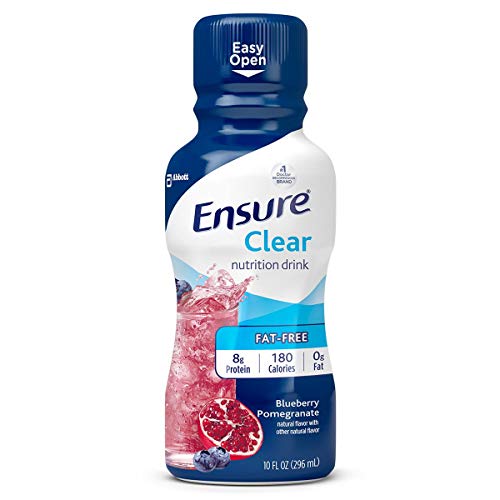 Ensure Clear Blueberry Pomegranate Flavor 10 oz. Bottle Ready to Use, 56500 - Case of 12