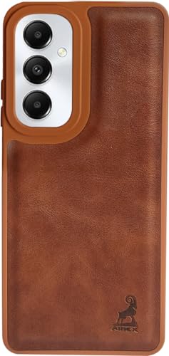 Image of AIBEX Shield Back Cover Case Compatible with Samsung Galaxy A05S 5G Back Cover | Flexible Vegan Leather | Full Camera Protection | Raised Edges | Super Soft-Touch | Bumper Case