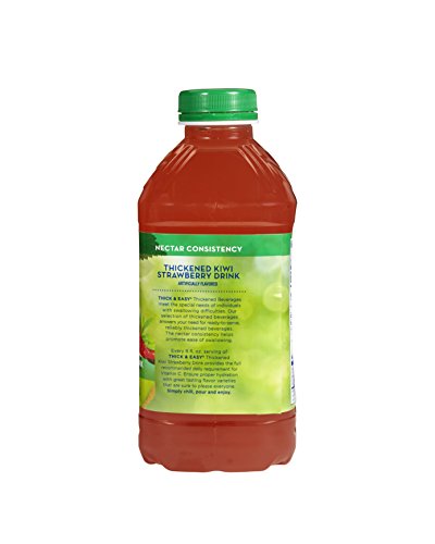 Hormel Thick & Easy Clear Thickened Kiwi-Strawberry Drink, Nectar Consistency, 46 Ounce