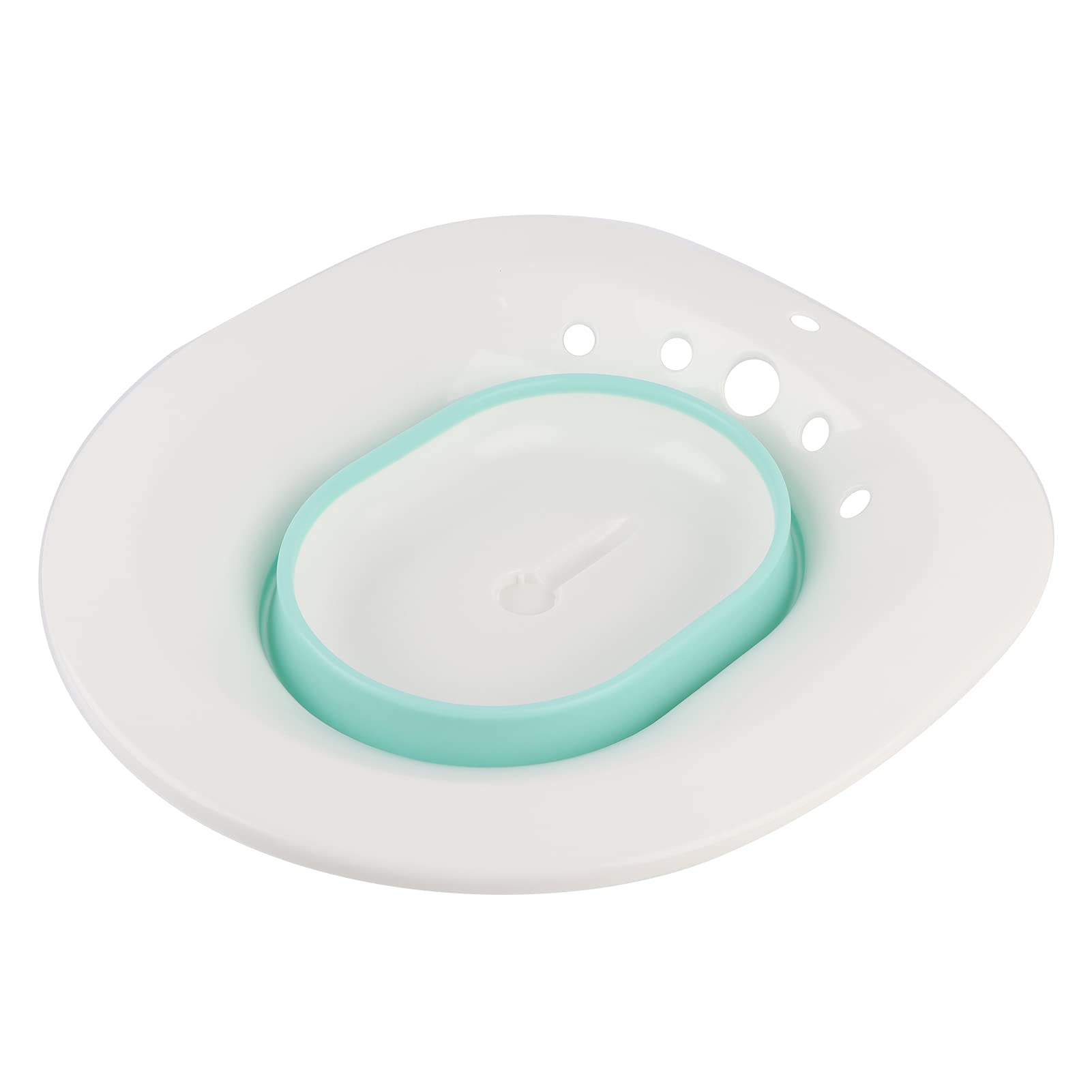 Baño de asiento para asiento de inodoro, inodoro plegable para mujeres de Pregant, lavabo de bañera de cadera para pacientes con hemorroides(azul)