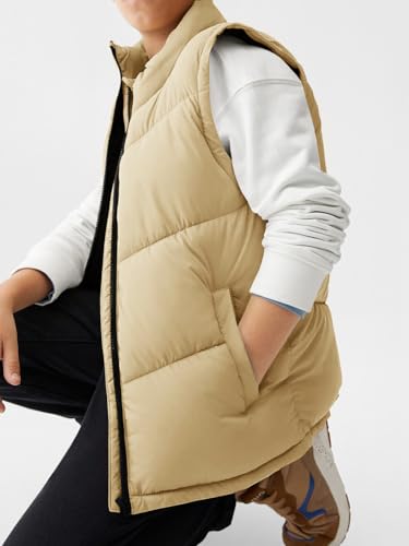 Image of Meikulo Boys Puffer Vest Zip Up Quilted Gilet Sleeveless Jackets
