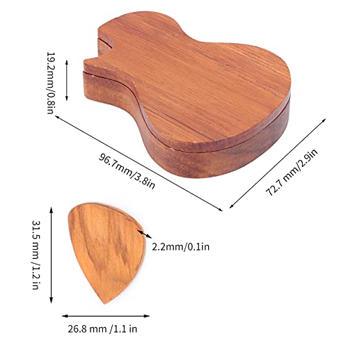 Porte-médiator avec 3 médiators en bois - Les Beatles, Paul McCartney, John Lennon, RIngo Starr, George Harrison Porte-médiator avec 3 médiators en bois – Image 4