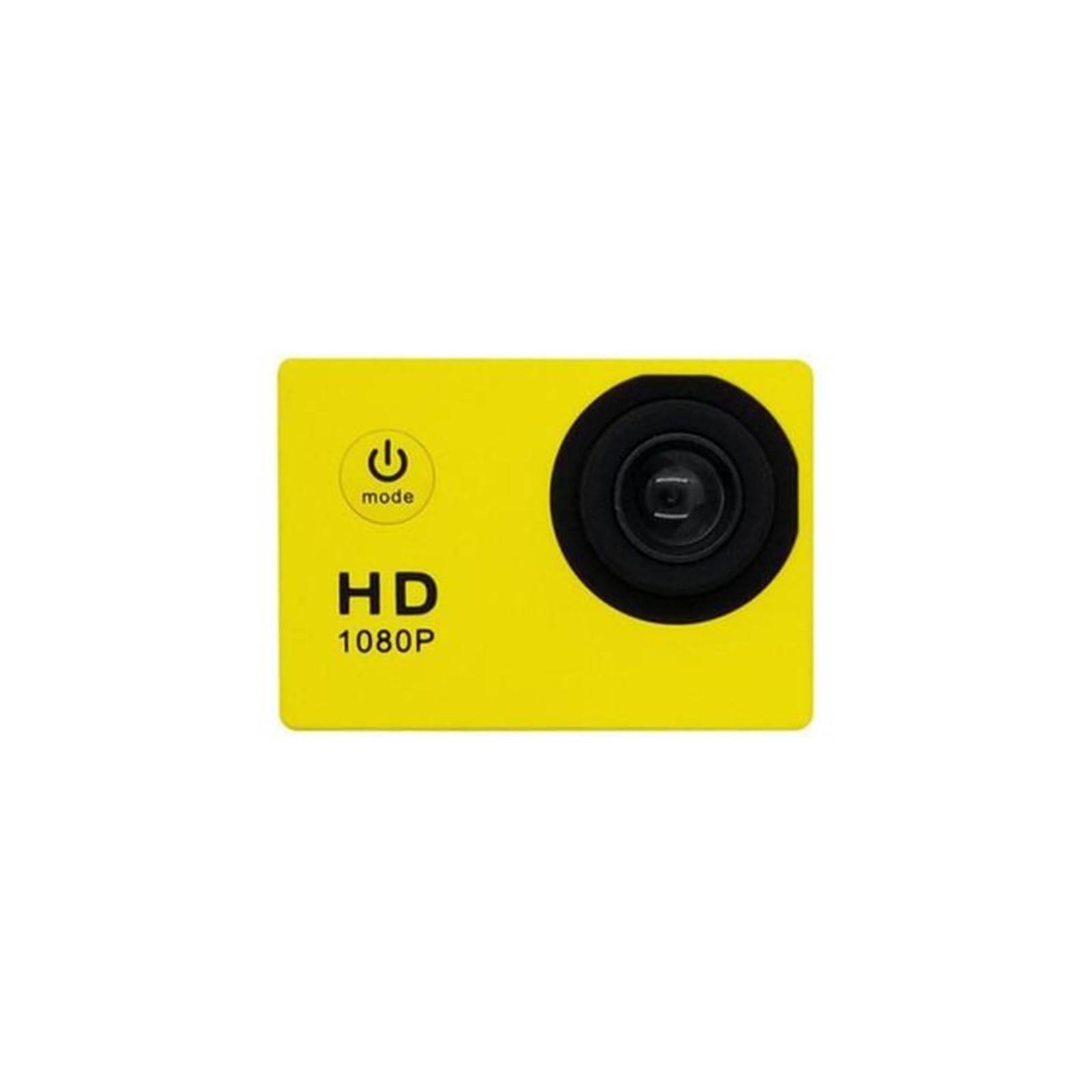 Kamera akcji Mini kamera akcji 2-calowy wyświetlacz podwodny wodoodporny aparat do nagrywania wideo kamera sportowa(Yellow)